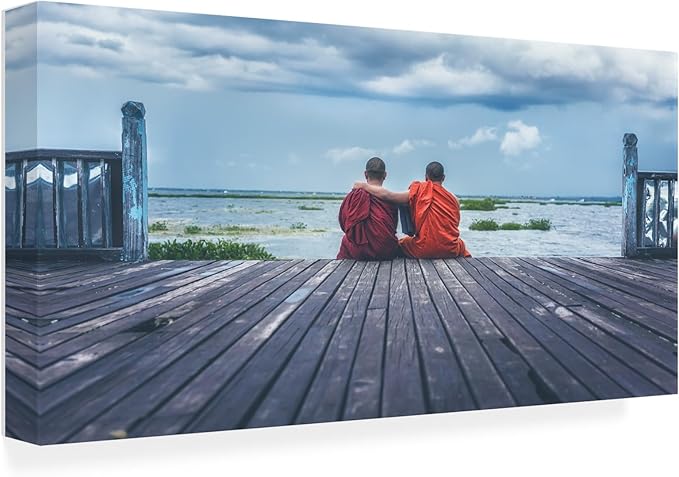 Trademark Fine Art Canvas Wall Art - Roberto Rivera 'Friendship' Wall Art for Living Room, Bedroom, or Office Décor