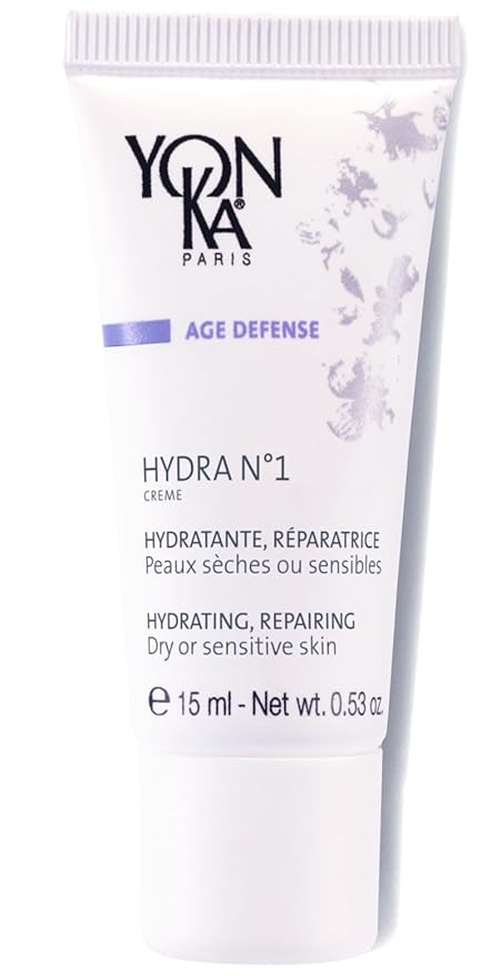 Yon-Ka Daily Reparative Moisturizer, Hydra No. 1 Creme - Rich Anti-Aging Skincare with Hyaluronic Acid, Vitamins A, C & E for Dry Skin, Paraben-Free, 15ml