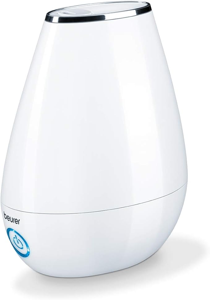 Beurer LB37 2in1 Essential Oil Diffuser & Air Humidifier|2L Tank, Night-Mode, Auto shut-off, for Bedrooms, Baby Kids Rooms|Choose from 10 Scents| Aromatherapy,Ultrasonic Air Vaporizer |Cool Mist,White