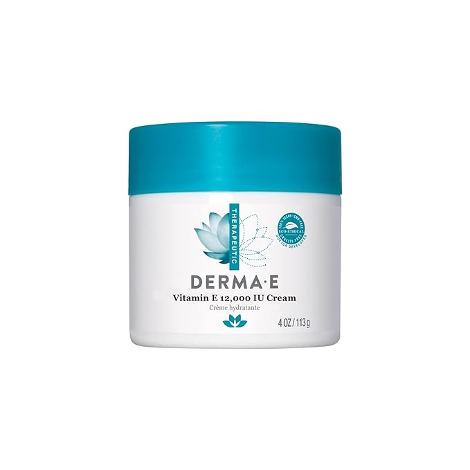 Derma E Vitamin C Serum with Hyaluronic Acid 2oz, Vitamin E Cream 12,000 IU 4oz, Vitamin E Face Oil 14,000 IU with Safflower Oil 2oz – Anti-Aging, Hydrating, Brightening Skincare Trio