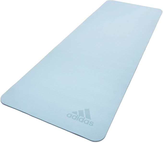 adidas Premium Yoga Mat, Firm-Density Workout Mat, 5 mm