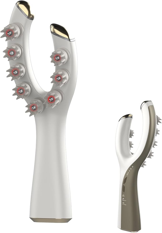 mriya Electric Scalp Massager, Handheld Head Massage Comb - with 64 Massage Nodes, Promotes Hair Growth and Relieves Stress