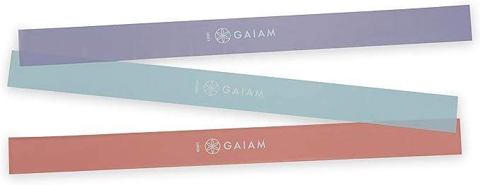 Gaiam Restore Strength and Flexibility Resistance Band Kit Set