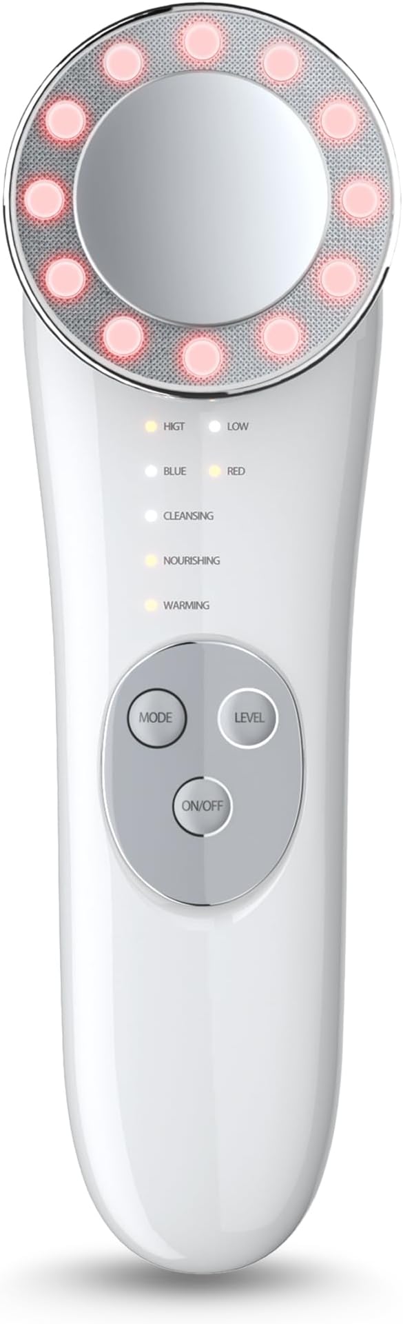 Microcurrent Facial Device Facial Massager Face Roller Tools for Skin Care Microcurrent Multifunctional Facial Massager, White
