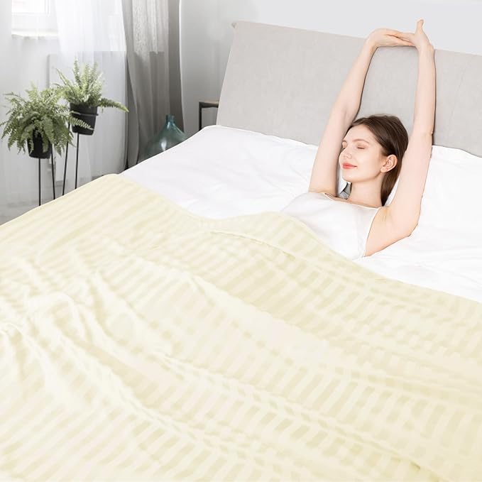 Elegear Revolutionary Cooling Blanket, Absorbs Heat to Keep Body Cool for Night Sweats, Double Sided Arc-Chill3.0 Cooling Fiber Q-Max>0.5, Lightweight Summer Cold Blankets for Sleeping 90" x 108"