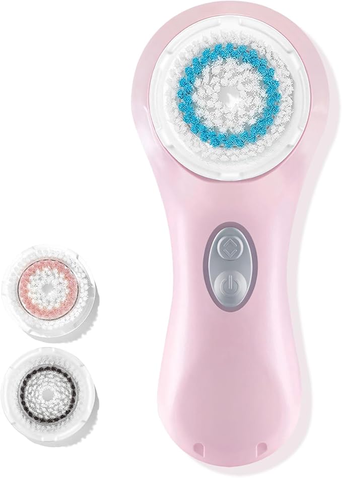 Sonic Facial Cleansing Brush, Ultrasonic Face Scrubber Exfoliator for Women Skin Care, Face Brushes for Cleansing, Exfoliating, Massage, Electric Rechargeable Waterproof 2 Speeds for Home & Travel