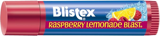 Blistex Raspberry Lemonade Blast Lip Balm, 0.15 oz. Moisturizes & Comforts Dry Lips, Refreshing Flavor Blend, Vitamin C and E, Easy Glide Formula for Full Coverage, Pack of 12