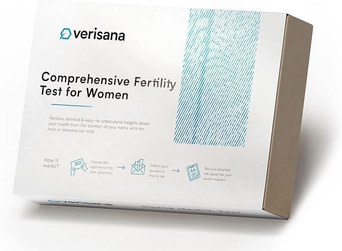 Comprehensive Fertility Test for Women – Detailed Analysis of 6 Key Fertility Hormones – at-Home Testing Kit – Analysis by CLIA-Certified Lab – Verisana