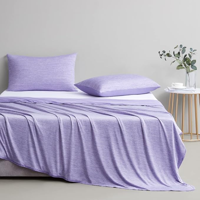 Elegear Revolutionary Cooling Blanket Queen Absorbs Heat to Keep Body Cool for Night Sweats, Arc-Chill 3.0 Cool Fiber Q-Max>0.5 for Hot Sleepers, Lightweight Summer Cold Blankets for Sleeping, Purple