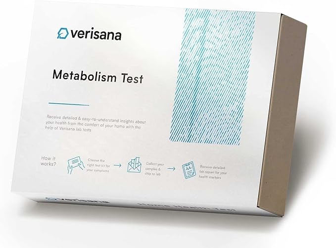 Metabolism Test – Home-to-Lab Test Kit to Check 3 Important Markers for Your Metabolism – Analysis by CLIA-Certified Lab – Verisana