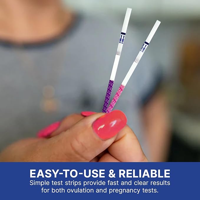 CorDx Ovulation + Early Detection Pregnancy Test Combo, Fertility and hCG Level Tracker Strips for Family Planning, Easy at Home Urine Testing, Clear and Fast Result with Over 99% Accuracy, 70 Tests