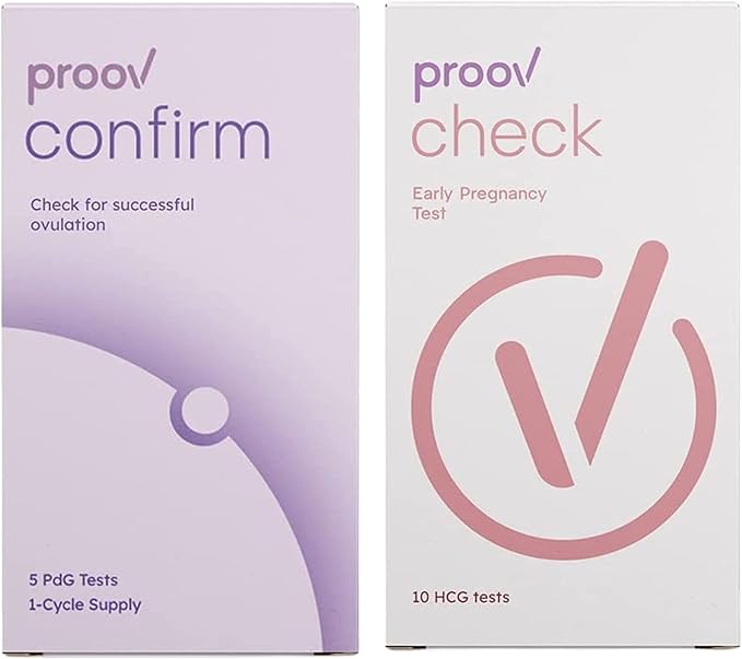 Confirm Ovulation and Pregnancy Test Combo Kit | PdG Progesterone Metabolite Test - Only FDA-Cleared Test to Confirm Successful Ovulation at Home | Early Pregnancy Tests