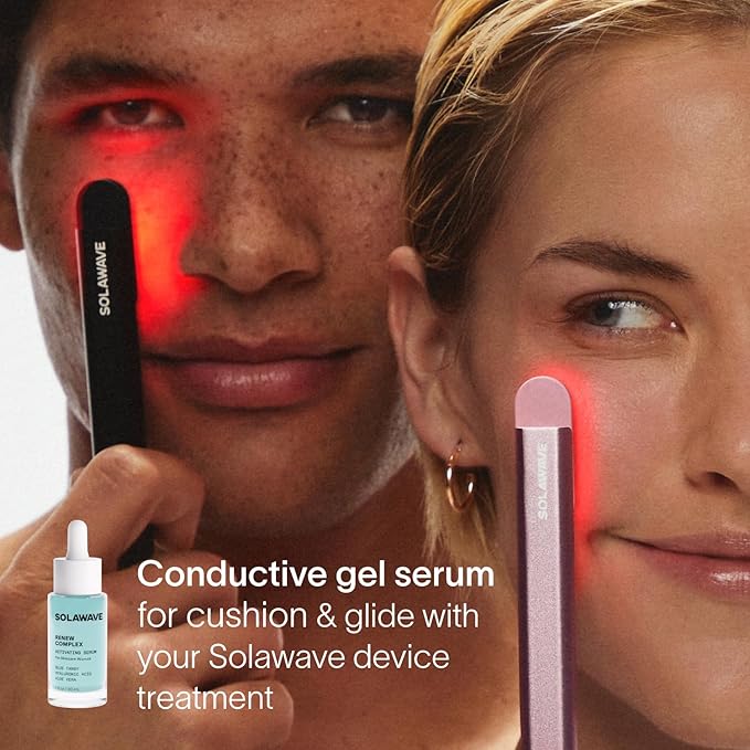 Solawave Renew Complex Serum for Face & Neck | Boost the Effects of Solawave Facial Wand | Red Light Therapy for Face & Microcurrent Facial Device for Anti-Aging & Skin Tightening | Solawave Original