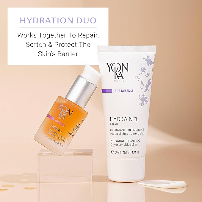 Yon-Ka Daily Reparative Moisturizer, Hydra No. 1 Creme - Rich Anti-Aging Skincare with Hyaluronic Acid, Vitamins A, C & E for Dry Skin, Paraben-Free, 15ml