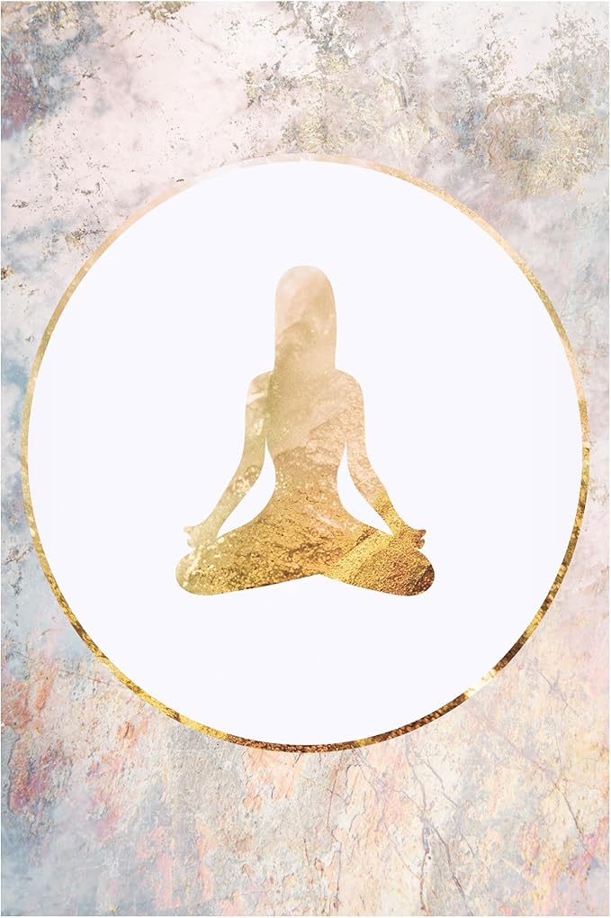 Trademark Fine Art Canvas Wall Art - Sarah Manovski 'Yoga Gold Marble 2' Wall Art for Living Room, Bedroom, or Office Décor