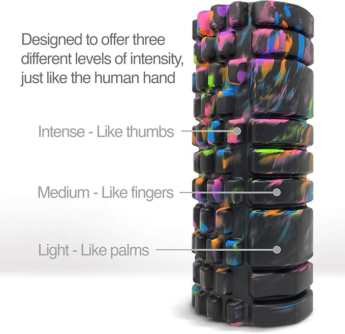 Premium Foam Roller – Compact High-Density Foam Roller for Deep Tissue Relief, Physical Therapy, and Fitness Recovery