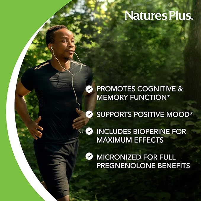 NaturesPlus Ultra Pregnenolone - 60 Capsules - Promotes Overall Well-Being, Immune Support & Cognitive Function - 60 Servings
