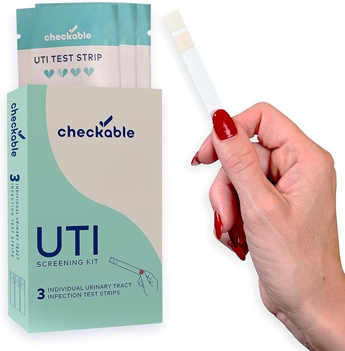 Checkable UTI Test Strips, Easy to use UTI Home Test kit for Women and Men, Fast and Accurate Results for Urinary Tract Health - 3 Count
