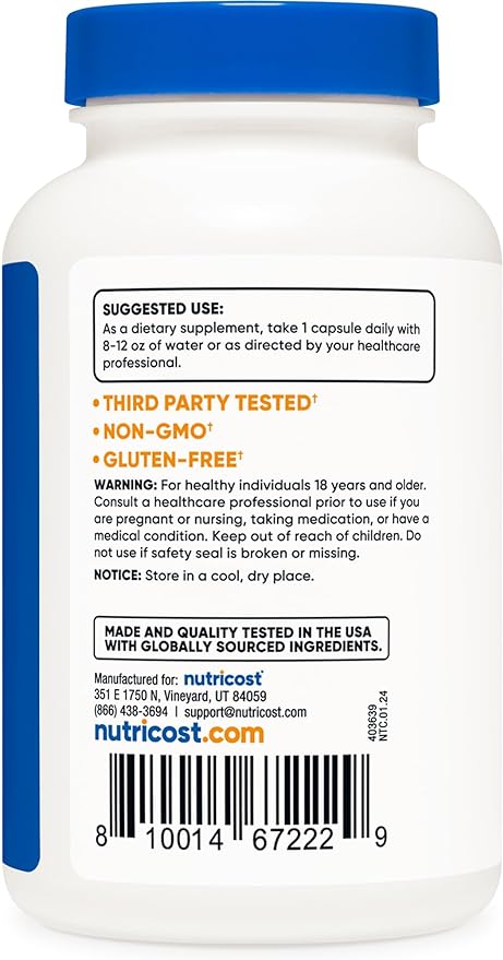 Nutricost P5P Vitamin B6 Supplement 50mg, 240 Capsules (Pyridoxal-5-Phosphate) - Vegetarian Friendly, Non-GMO, Gluten Free
