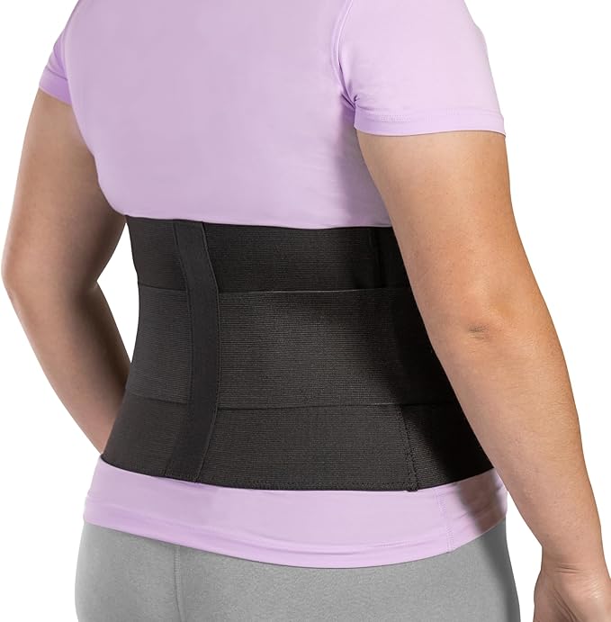 BraceAbility Plus Size Low Back Brace - Compression Lower Back Support Belt for Sciatica, Heavy Lifting at Work, Herniated Disc, Workouts, Sleeping, Lumbar Support, Back Pain in Women and Men (4XL)