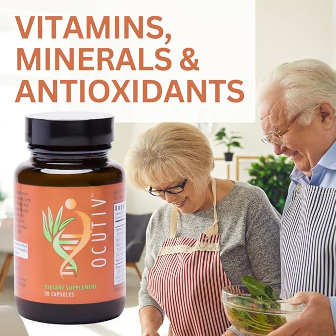 Youngevity Ocutiv™ - Eye Vitamin & Mineral Supplement - Contains Vitamin A, C, E, Zinc, Bilberry, Lutein, Lycopene, Zeaxanthin, Astaxanthin - 30 Capsules