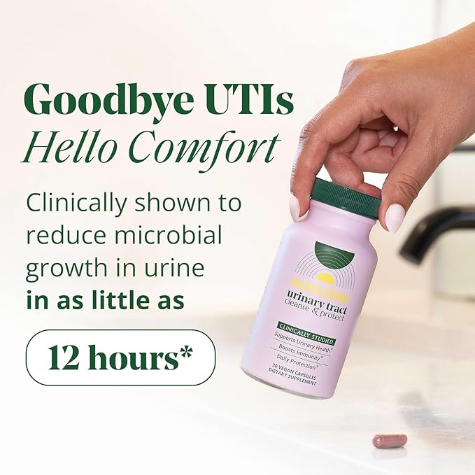 Urinary Tract Cleanse & Protect – 30 ct, UTI Prevention Supplement for Women, Support Urinary Tract Health. Combines Cranberry Proanthocyanidins with Hibiscus.