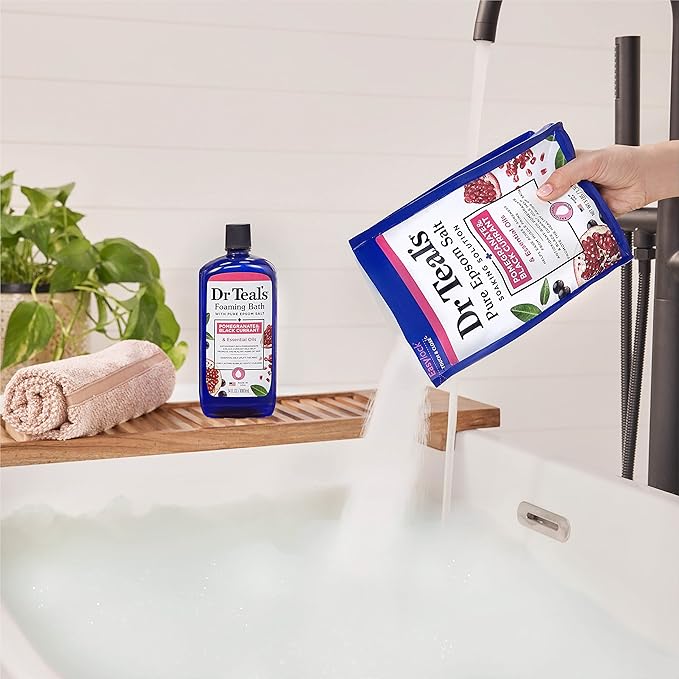 Dr Teal's Epsom Salt Magnesium Soak, Pomegranate & Black Currant, 3 lbs