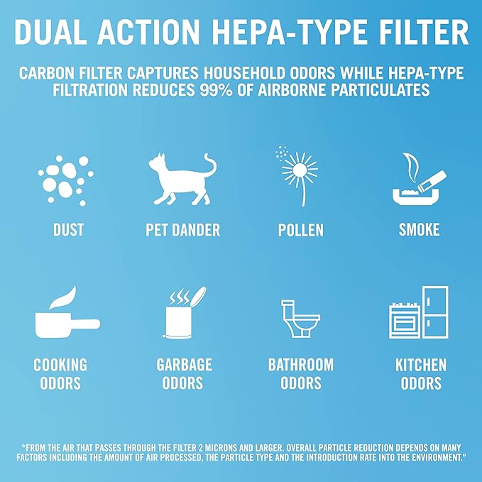 PUR Febreze HEPA-Type Air Purifier, Small Room, FHT170W , white