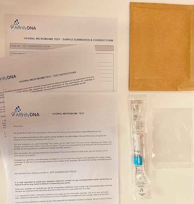 Vaginal Microbiome Test | Know Your Bacteria, Take Care of Your Intimate Health | at Home Swab Sample Collection Kit | Results in 6 Weeks | No Extra Fees