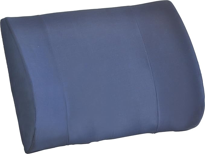 NOVA Medical Products Extra-Wide Lumbar Back Cushion, 17.5" Wide Back Cushion for Office Chair, Car Seat or Chair, Color Blue