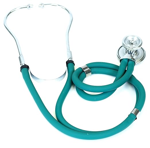 Primacare DS-9295-FG 30" Sprague Rappaport Style Stethoscope for Doctors, Nurses and Medical Students, First Aid Professional Dual Head Cardiology Kit for Men, Women and Pediatric, Frosted Glacier