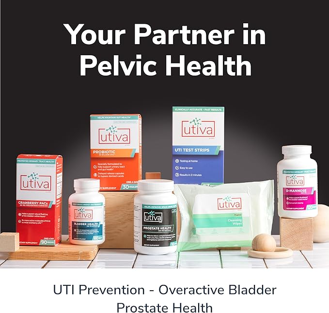 Utiva Prostate Health - Natural Formula for Healthy Function and Urine Flow - Prostate Supplement for Men - Beta-Sitosterol and Saw Palmetto for Men - 30 Softgels