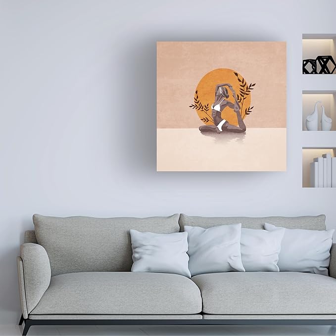 Trademark Fine Art Canvas Wall Art - Emel Tunaboylu 'Meditation Old Woman' Wall Art for Living Room, Bedroom, or Office Décor