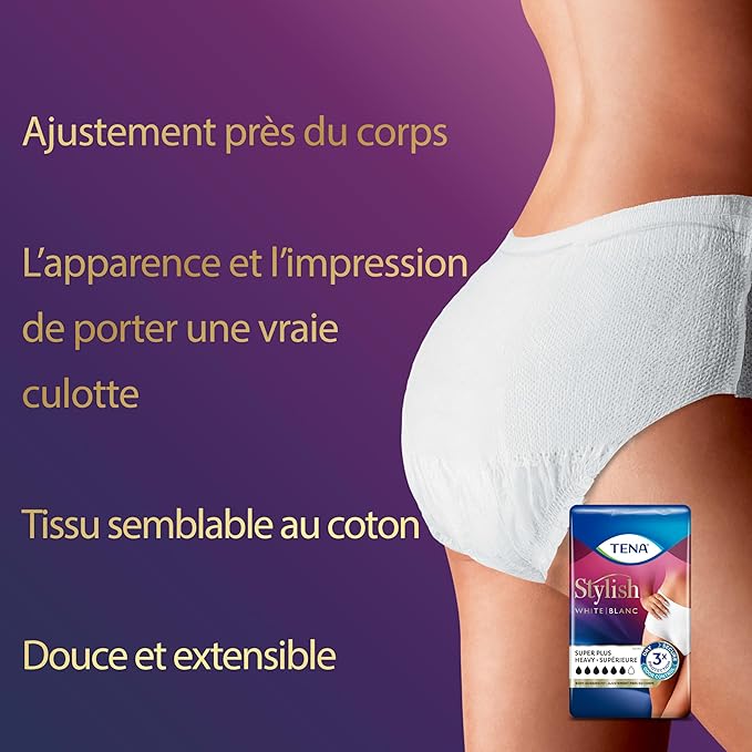 TENA Super Plus Incontinence Underwear for Women, Heavy Absorbency, X-Large, 1 Pack-14 count