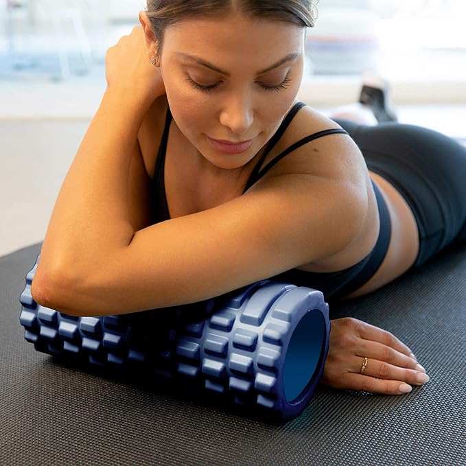 Premium Foam Roller – Compact High-Density Foam Roller for Deep Tissue Relief, Physical Therapy, and Fitness Recovery