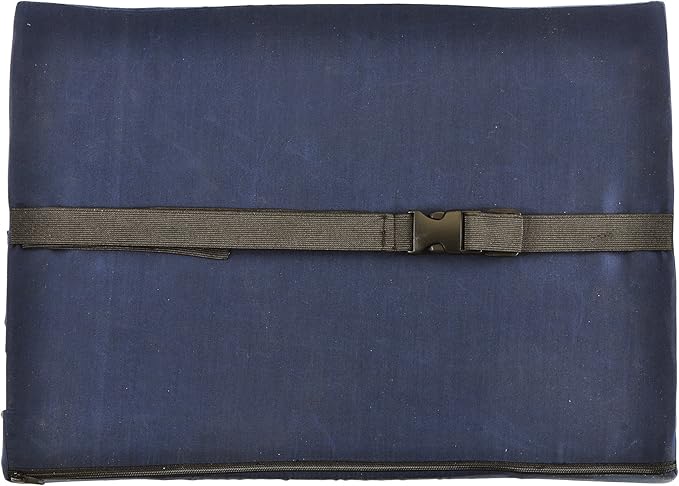 NOVA Medical Products Extra-Wide Lumbar Back Cushion, 17.5" Wide Back Cushion for Office Chair, Car Seat or Chair, Color Blue