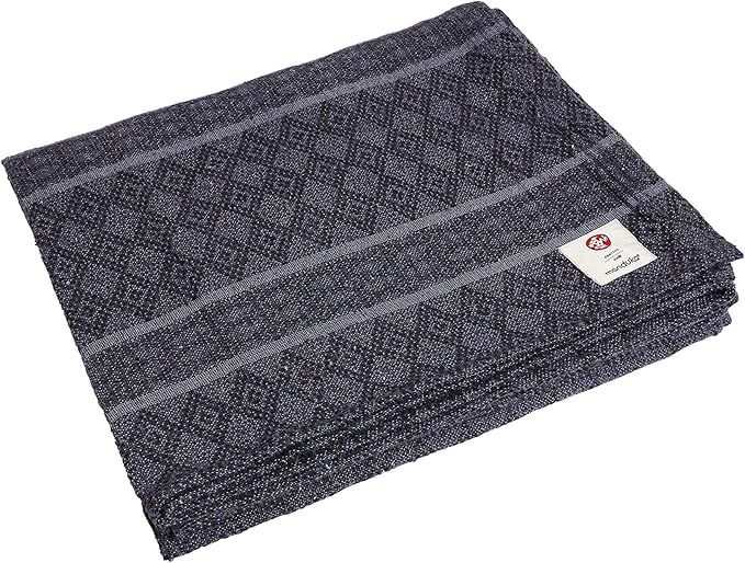 Manduka Cotton Blanket – Premium Yoga Blanket, Peruvian Recycled Cotton, Home Décor, Fitness Accessory